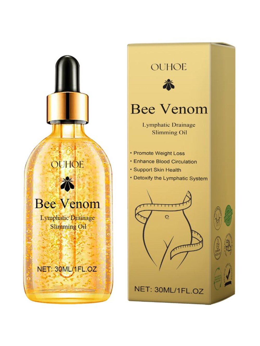 ouhoe Bee Venom Body Massage Oil 30ml Box